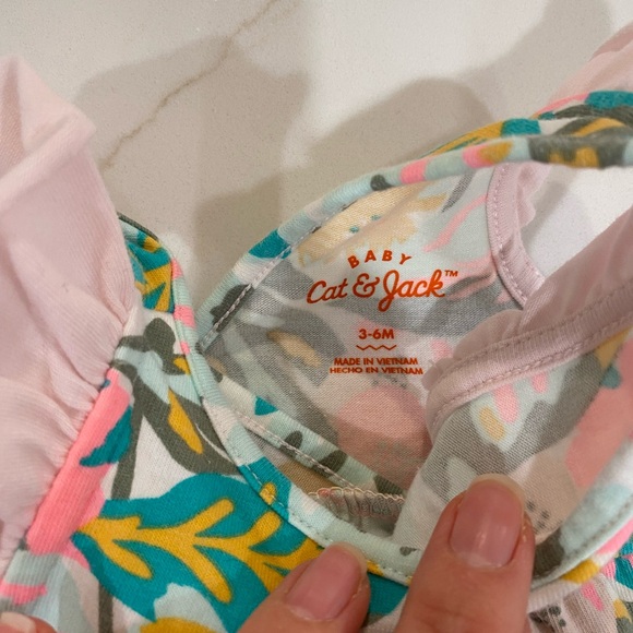 Floral and Striped Baby Onesies - Picture 7 of 7